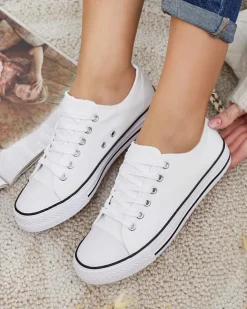 Royalfashion Damskie klasyczne sznurowane trampki Ogisea