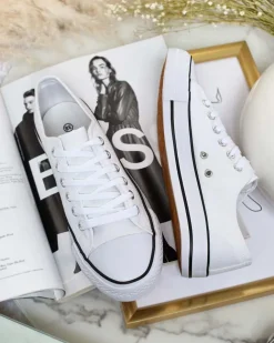 Royalfashion Damskie klasyczne sznurowane trampki Ogisea