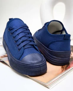 Royalfashion Damskie klasyczne sznurowane trampki Seleas