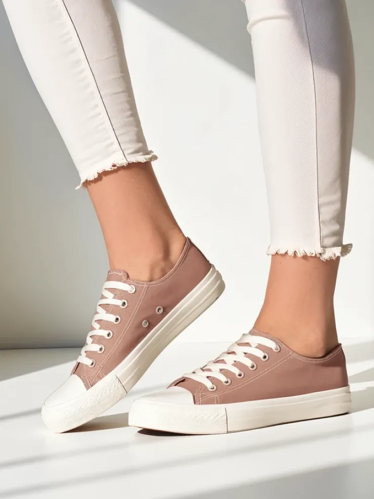 Royalfashion Damskie klasyczne sznurowane trampki Ogisea