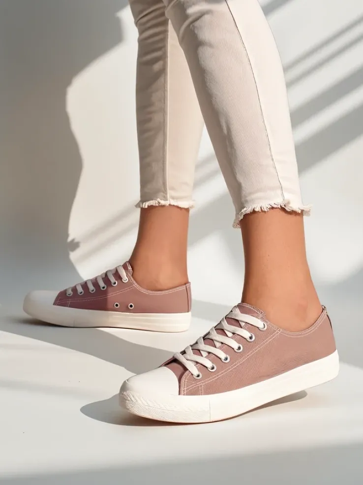 Royalfashion Damskie klasyczne sznurowane trampki Ogisea