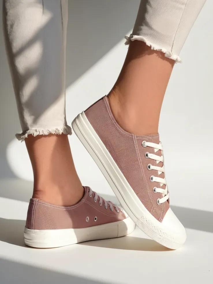 Royalfashion Damskie klasyczne sznurowane trampki Ogisea