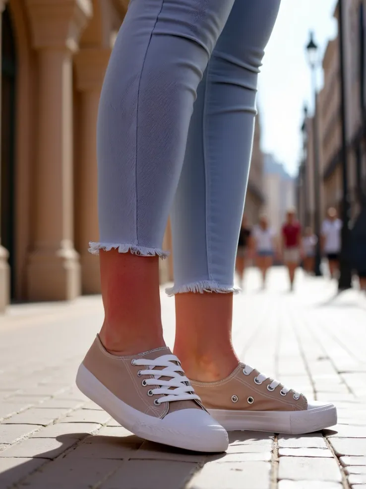 Royalfashion Damskie klasyczne sznurowane trampki Ogisea