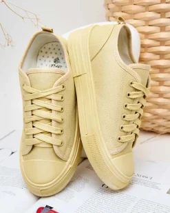 Royalfashion Damskie klasyczne sznurowane trampki Seleas