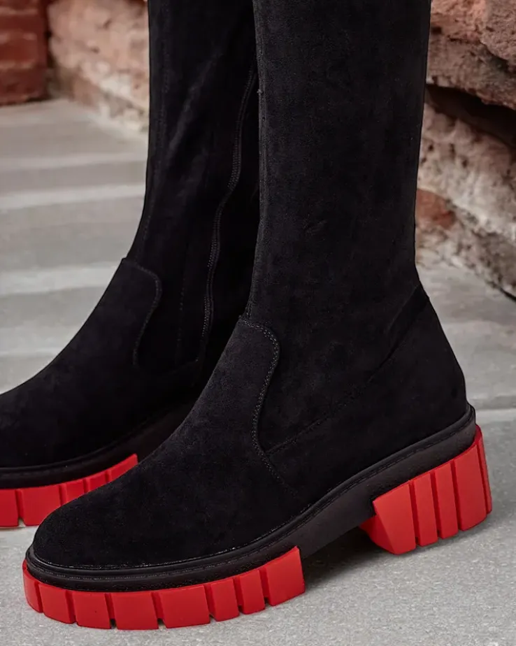 Royalfashion Damskie kozaki za kolano Staroll