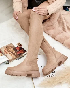 Royalfashion Damskie kozaki za kolano Ridesel