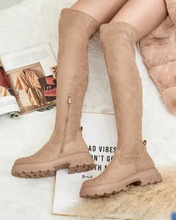 Royalfashion Damskie kozaki za kolano Ridesel