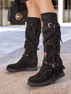 Royalfashion Damskie kozaki na koturnie Geroses