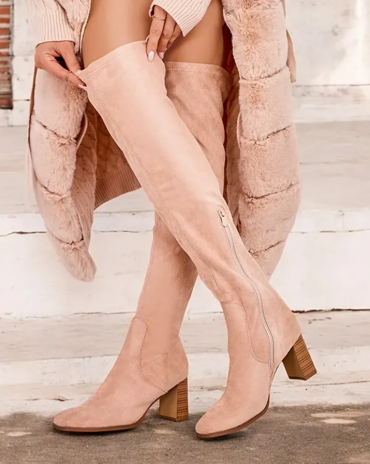 Royalfashion Damskie kozaki za kolano Vecce