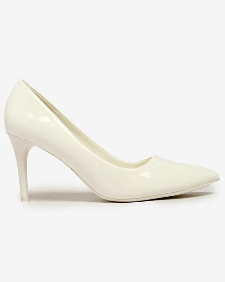 Royalfashion Damskie lakierowane czółenka na szpilce Emeriers