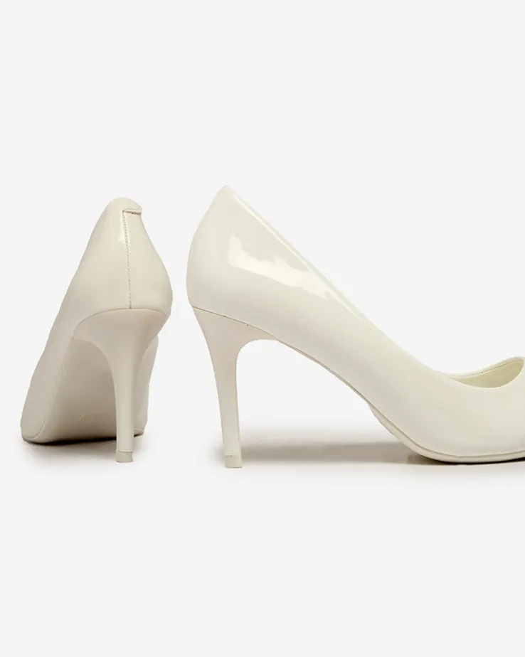 Royalfashion Damskie lakierowane czółenka na szpilce Emeriers