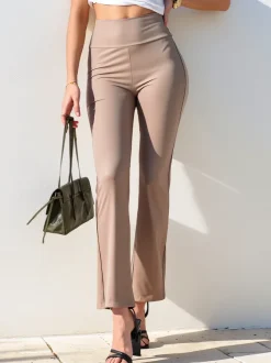 Royalfashion Damskie legginsy z szerszymi nogawkami