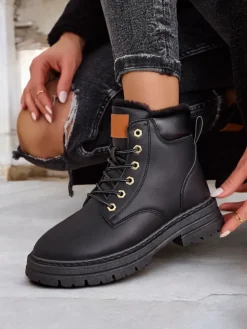 Royalfashion Damskie ocieplane botki typu trapery Radoras