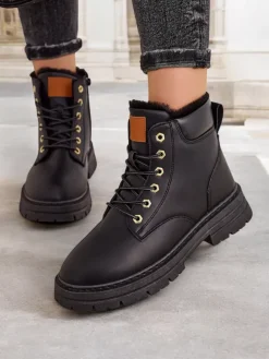 Royalfashion Damskie ocieplane botki typu trapery Radoras