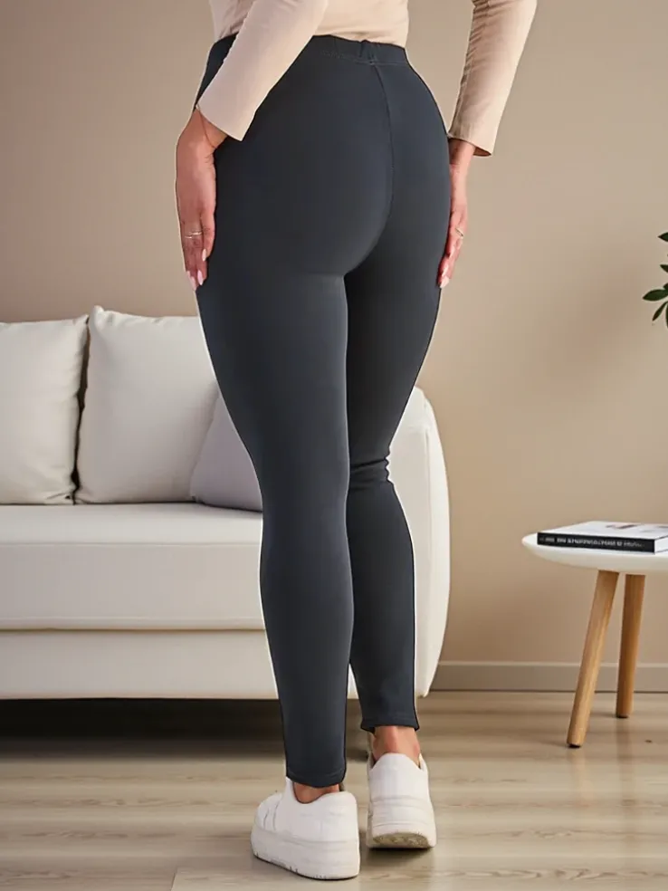 Royalfashion Damskie ocieplane spodnie typu tregginsy PLUS SIZE