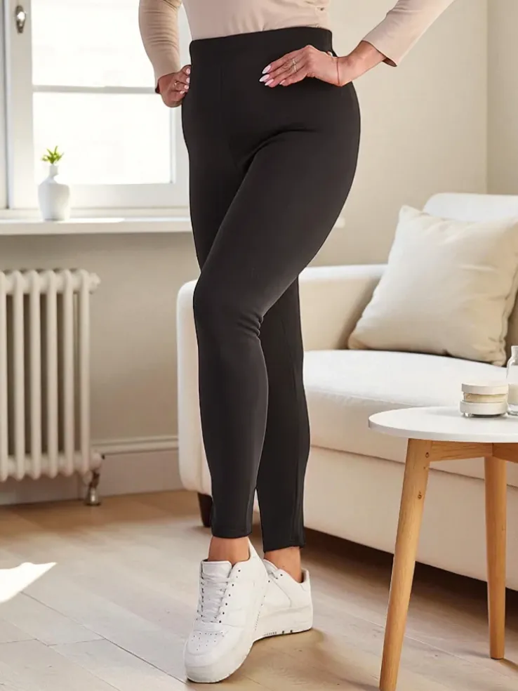 Royalfashion Damskie ocieplane spodnie typu tregginsy PLUS SIZE