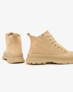 Royalfashion Damskie ocieplane buty sportowe a'la trampki Benvilo