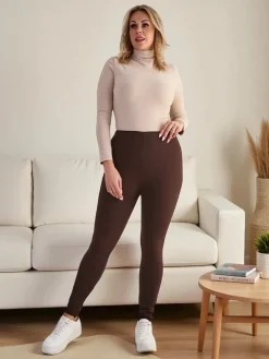 Royalfashion Damskie ocieplane spodnie typu tregginsy PLUS SIZE