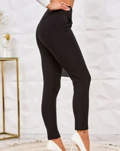 Royalfashion Damskie ocieplane spodnie typu tregginsy