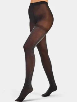 Royalfashion Damskie rajstopy z brokatem 20 DEN