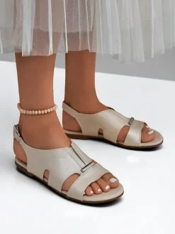 Royalfashion Damskie sandały na płaskiej podeszwie Solea Comfort