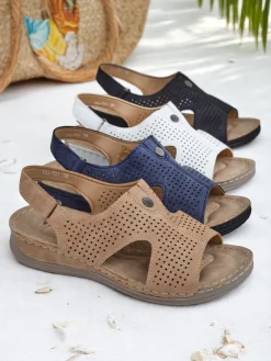 Royalfashion Damskie sandały ażurowe Leminni