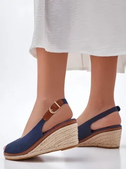 Royalfashion Damskie sandały na koturnie bez palca Tafenis