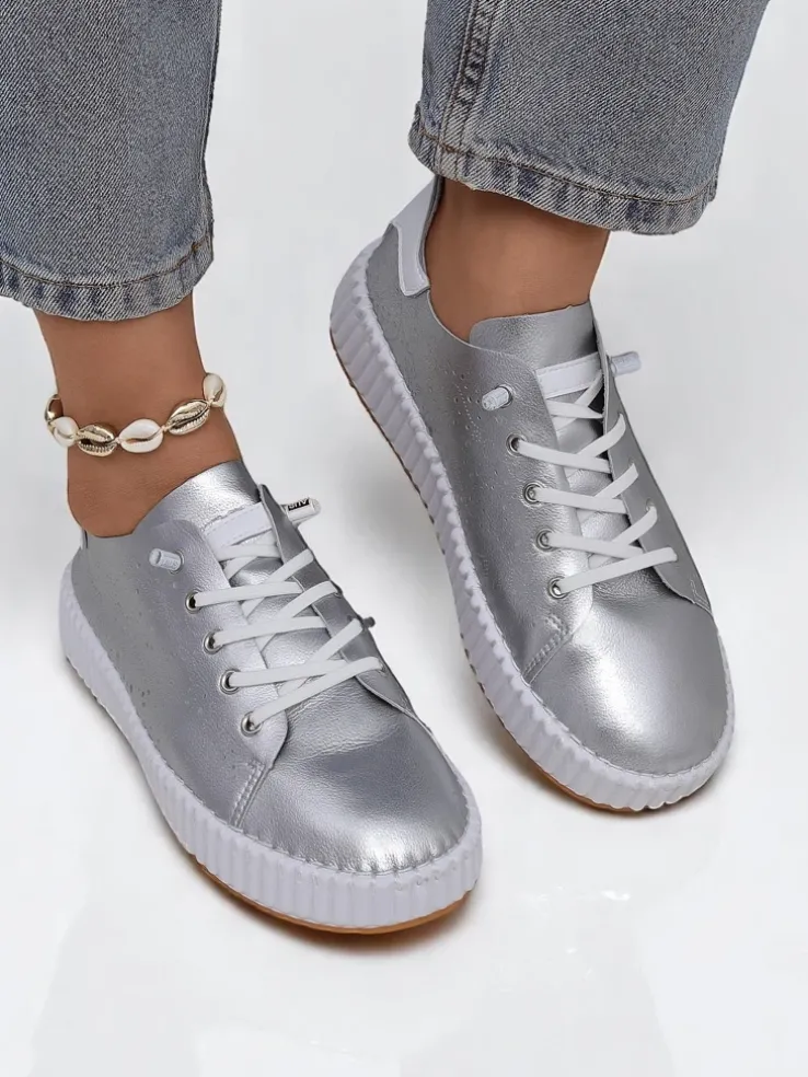 Royalfashion Damskie sneakersy ażurowe Luna Lace