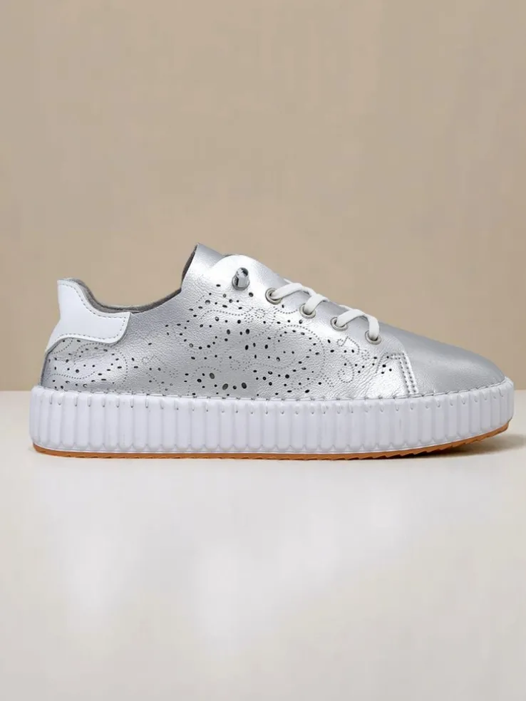 Royalfashion Damskie sneakersy ażurowe Luna Lace