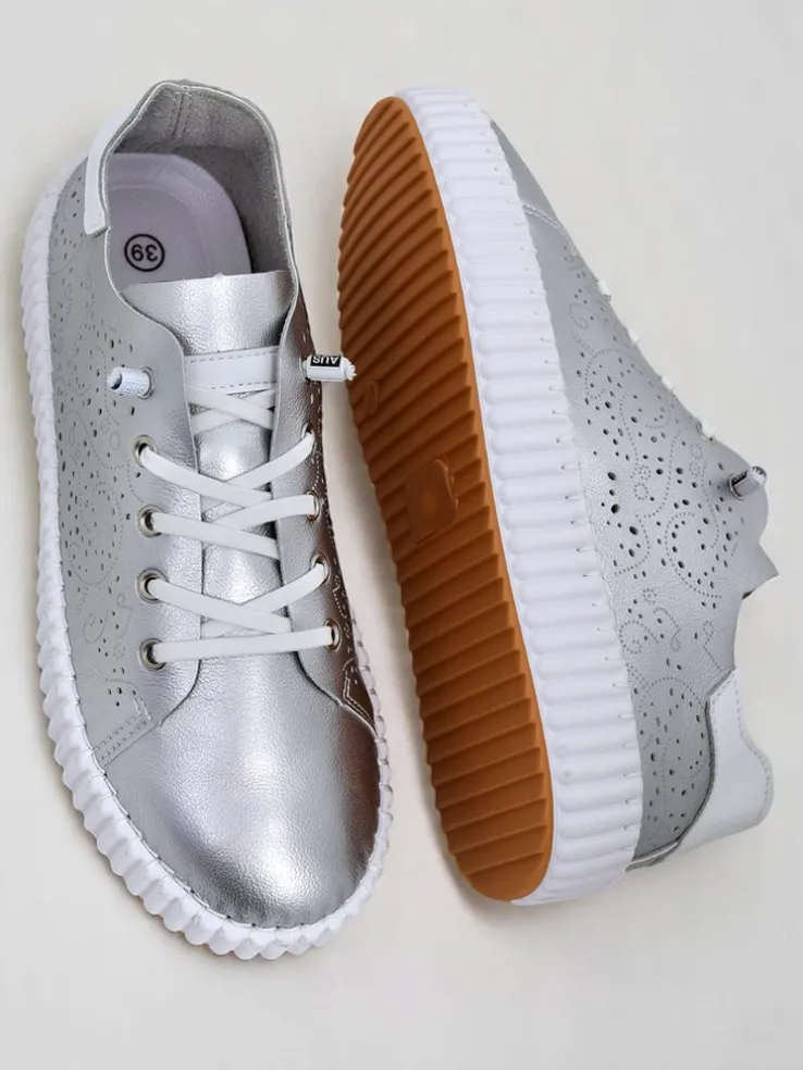 Royalfashion Damskie sneakersy ażurowe Luna Lace