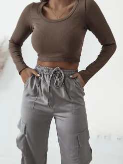 Royalfashion Damskie spodnie typu bojówki