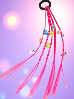 Royalfashion Doczepiane warkoczyki na gumce z muszelkami