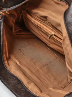 Royalfashion Duża torebka damska eko skórzana shopper FringeCharm