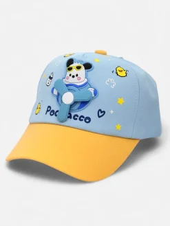 Royalfashion Dziecięca czapka z daszkiem i naszywką z latającym misiem Oliver Sky