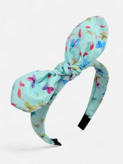 Royalfashion Dziecięca opaska do włosów z kokardką z printem