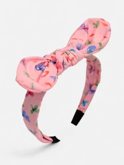 Royalfashion Dziecięca opaska do włosów z kokardką z printem