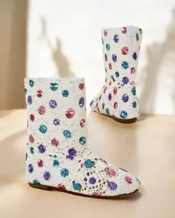 Royalfashion Dziecięce ażurowe botki Misuti