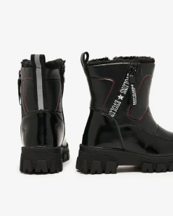 Royalfashion Dziecięce buty a'la śniegowce w kolorze czarnym Sorroda