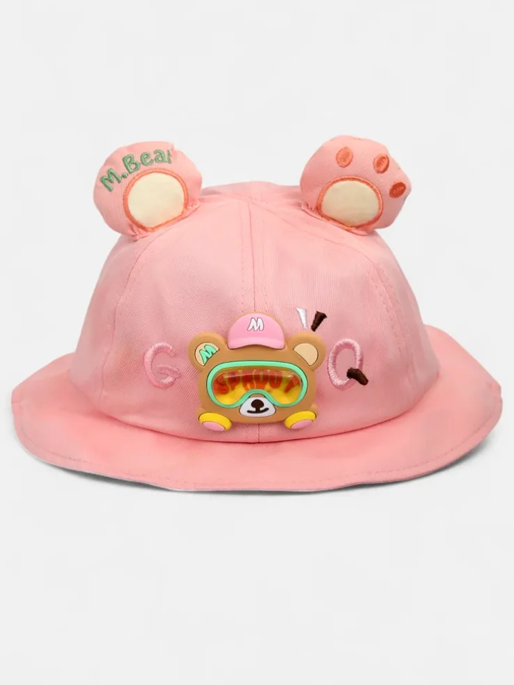 Royalfashion Dziecięcy Kapelusz z uszkami Misiowa Radość