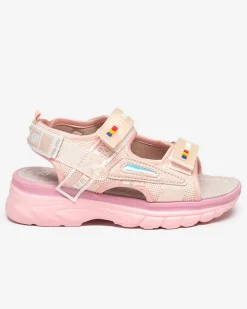 Royalfashion Dziewczęce sandały w kolorze różowym Umaf