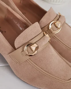 Royalfashion Eleganckie mokasyny damskie na niskim słupku Orino