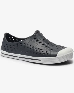 Royalfashion Granatowe ażurowe dziecięce gumowe trampki Jiteri