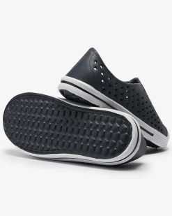 Royalfashion Granatowe ażurowe dziecięce gumowe trampki Jiteri