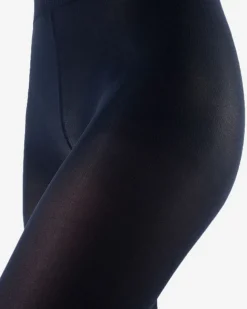 Royalfashion Granatowe ciepłe rajstopy damskie 1200 DEN