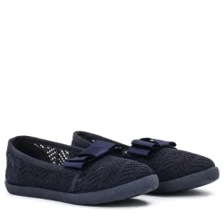 Royalfashion Granatowe dziewczęce tenisówki typu slip on Tabbi