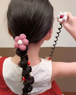 Royalfashion Gumka do włosów sprężynka z kwiatuszkiem Blossom Coil