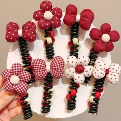 Royalfashion Gumka do włosów sprężynka z kwiatuszkiem Blossom Coil