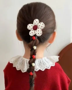 Royalfashion Gumka do włosów sprężynka z kwiatuszkiem Blossom Coil