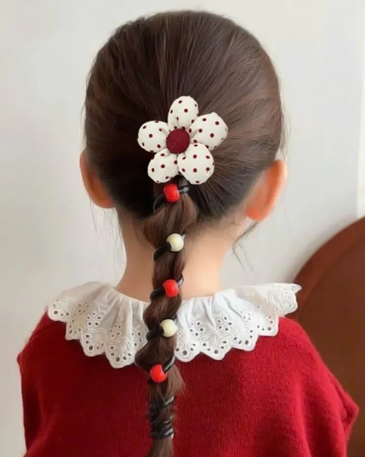 Royalfashion Gumka do włosów sprężynka z kwiatuszkiem Blossom Coil