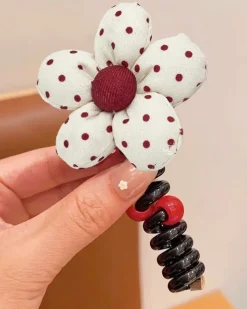 Royalfashion Gumka do włosów sprężynka z kwiatuszkiem Blossom Coil